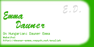 emma dauner business card